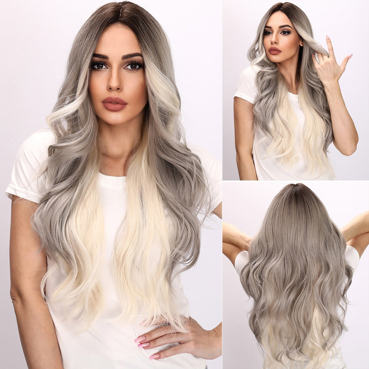 28 Inches | Grey | Daily Style|Curly Hair