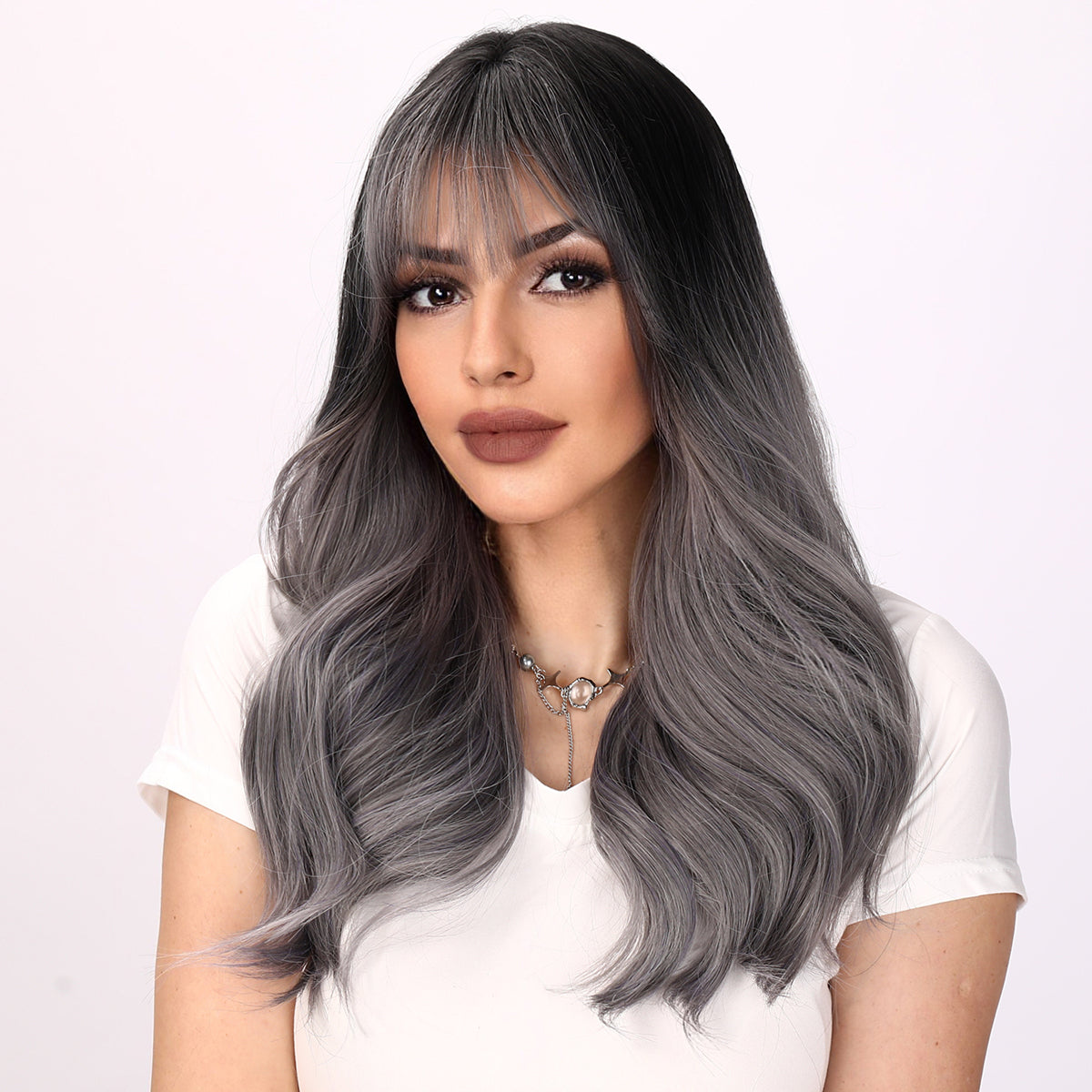 22 Inches | Omber Grey | Daily Style | Curly Hair