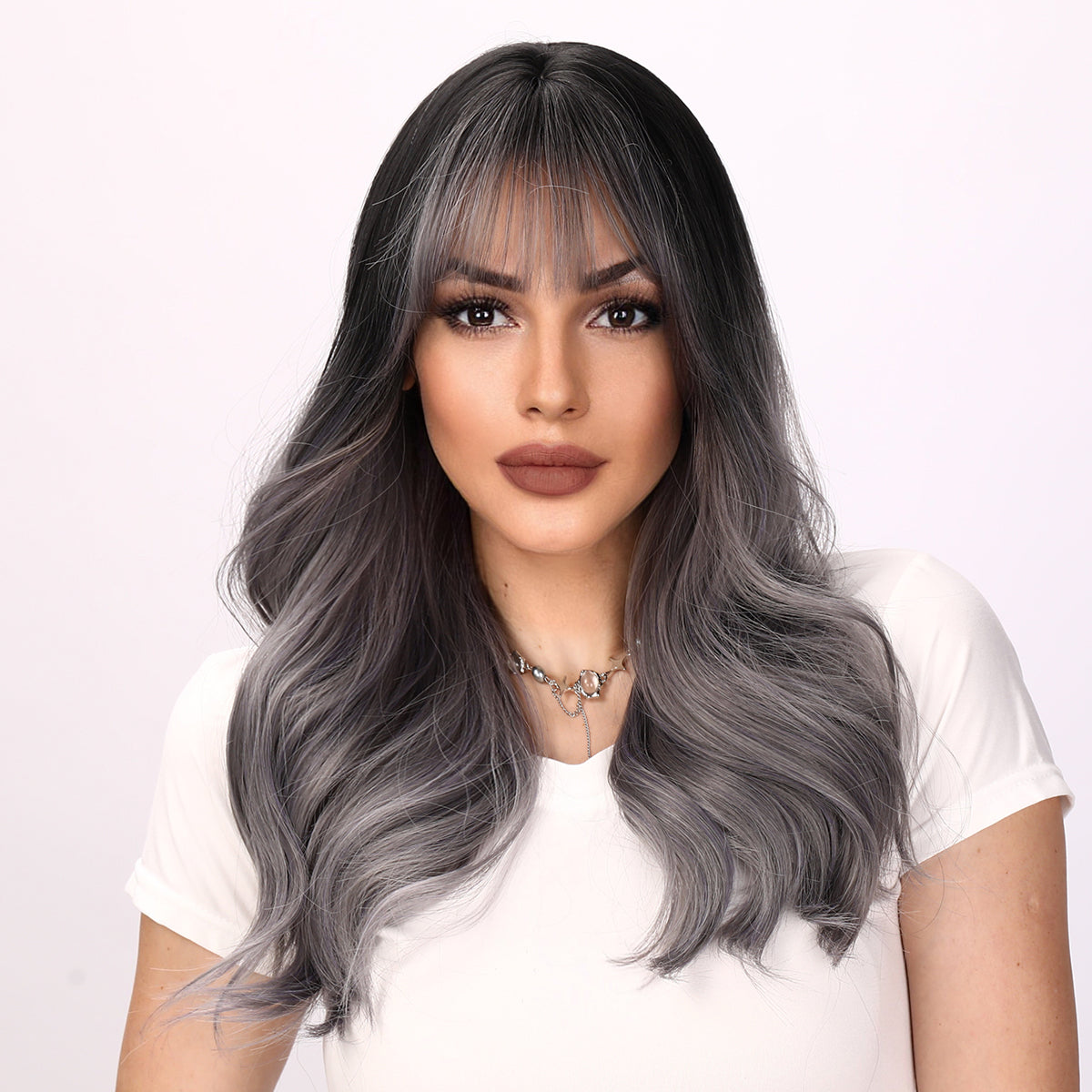 22 Inches | Omber Grey | Daily Style | Curly Hair