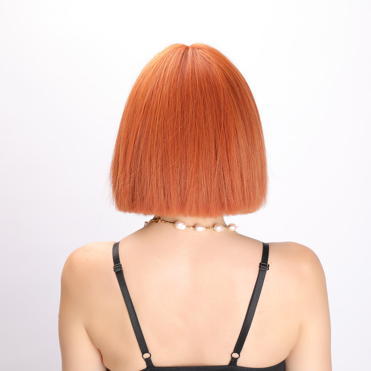 10 Inches | Orange | Daily Style | Straight Hair